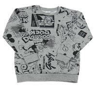 Šedá mikina s Mickeym a kamarády Disney