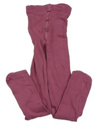 Tmavorůžové punčocháče H&M