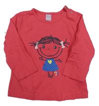 Jahodové triko s dívkou Dopodopo