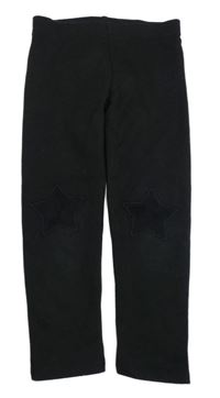 Černé silnější legíny s hvězdami Next