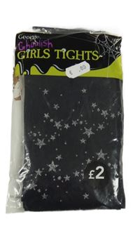 Nové - Černé silonky s hvězdami George