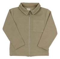 Béžová vzorovaná propínací mikina River Island