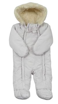 Světlerůžová šusťáková zimní bunda s kapucí Jasper Conran