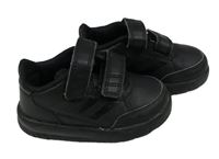 Černé koženkové botasky Adidas vel. 19