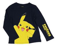 Tmavomodré triko Pikachu