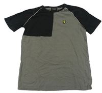 Šedo-černé tričko s orlem Lyle&Scott
