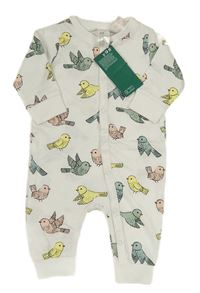 Bílý overal s ptáčky H&M