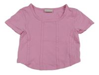 Růžové crop tričko Matalan 