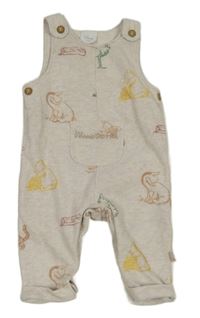 Pudrové lacové kalhoty s medvídkem Pú zn. Disney