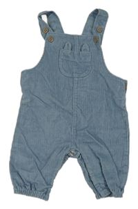 Modré manšestrové laclové kalhoty zn. F&F