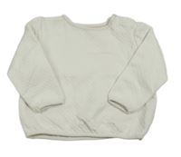 Bílá prošívaná oversize mikina C&A