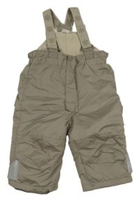 Béžové šusťákové laclové oteplovačky H&M