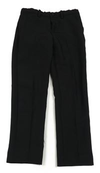 Černé slavnotní slim fit kalhoty H&M