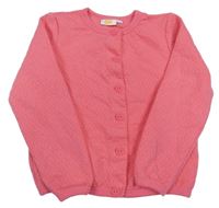 Růžová prošívaná propínací mikina Kids