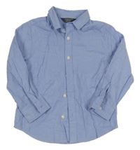 Modrá košile riflového vzhledu Primark