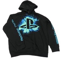 Černá mikina PlayStadion s kapucí H&M