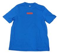 Safírové tričko s nápisem Castore