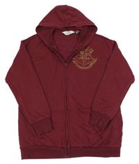 Vínová propínací mikina Harry Potter s kapucí H&M