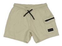 Béžové teplákové kraťasy s kapsou Zara