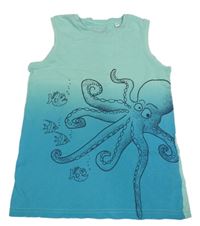 Světlezeleno-modré tílko s chobotnicí C&A