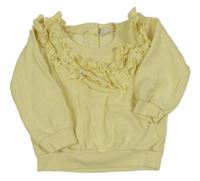 Žlutá mikina s volánky Next