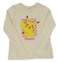 Smetanové triko s Pikachu H&M