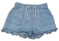 Světlemodé lehké riflové kraťasy M&S