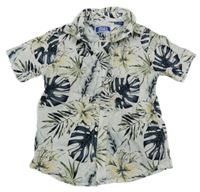 Bílá košile s listy Jack & Jones