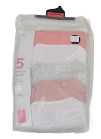 Nové - 5pack -2x - růžová + 2x bílá puntíkatá + 1x šedá košilka M&S
