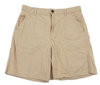 Béžové plátěné chino kraťasy H&M