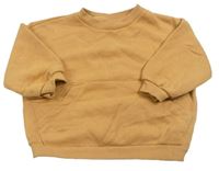 Karameloová oversize mikina s kapsou ZARA