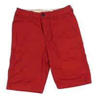 Červené chino plátěné kraťasy Abercrombie&Fitch