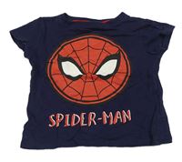 Tmavomodré melírované tričko se Spider-manen MARVEL