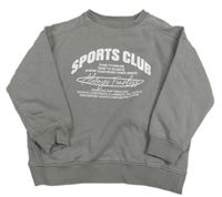 Šedá oversize mikina s nápisy F&F