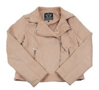 Pudrový semišový jarní crop křivák C&A