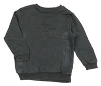 Tmavošedá mikina s nápisy George