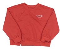 Jahodová crop mikina s nápisem PRIMARK