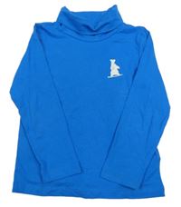 Modrý rolák s medvídkem lupilu