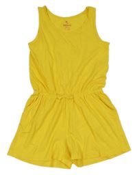 Tmavožlutý kraťasový overal s mašlí Pepperts!
