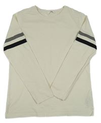 Smetanové triko s pruhy M&S