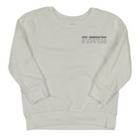 Bílá mikina s nápisy George