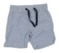 Modro-bílé pruhované krepové kraťasy H&M