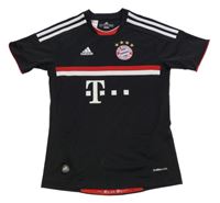 Černo-bílo-červený funkční fotbalový dres FC Bayern München Adidas