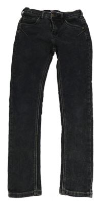 Černé skinny teplákové rifle BLACK BOX