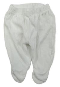 Bílé sametové polodupky Mothercare