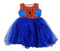 Kostým - Červeno-modro-safírové šaty s tylovou sukní - Spiderman