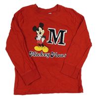 Červené triko s Mickeym Disney