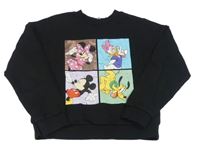 Černá mikina s Minnie a přáteli George