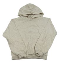 Světlešedá melírovaná mikina s kapucí H&M