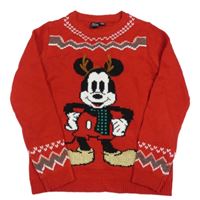 Červený svetr s Mickeym Primark